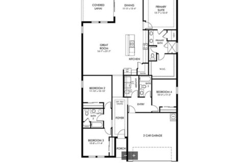 House floor plan «House», 4 bedrooms in Legends Preserve - Signature Series