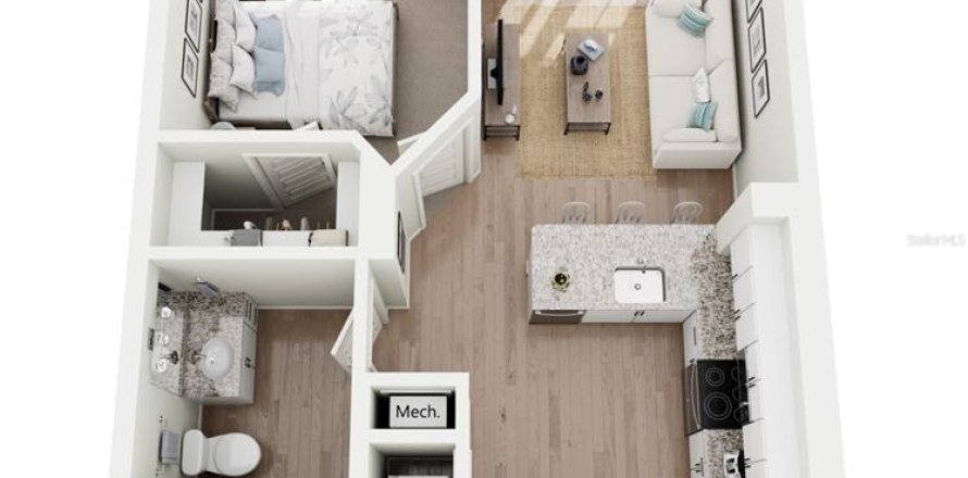 Villa ou maison à Apopka, Floride 2 chambres, 99.03 m2 № 2385667