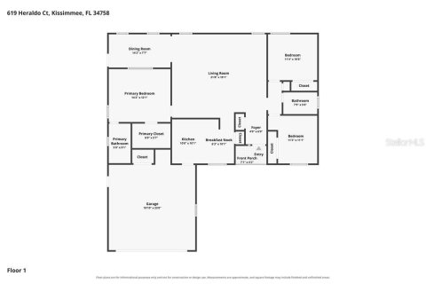 Villa ou maison à louer à Kissimmee, Floride: 3 chambres, 127.46 m2 № 2391044 - photo 2
