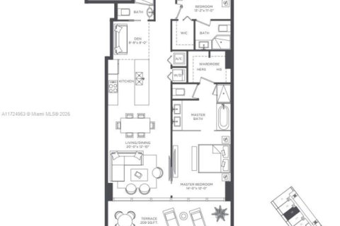 Condominio en venta en Miami, Florida, 2 dormitorios № 1938067 - foto 6