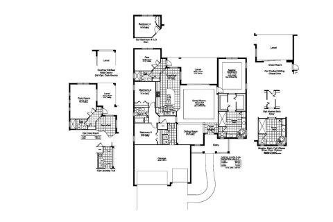 House floor plan «238SQM SANIBEL», 3 bedrooms in CANOE CREEK