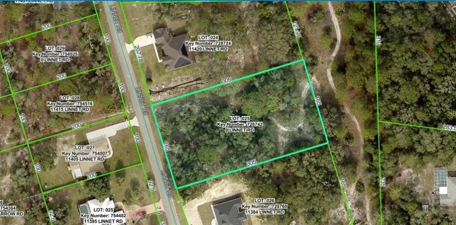 Land in Weeki Wachee, Florida № 1910293