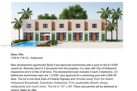 Estudio en Hollywood, Florida № 2183642