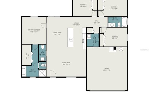 House in Palm Bay, Florida 4 bedrooms, 167.22 sq.m. № 2206132 - photo 3