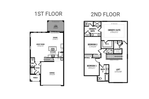 Планировка виллы или дома «192SQM BLUE SPRING» 3 спальни в ЖК TRIPLE CREEK
