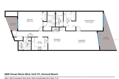 Condo in Ormond Beach, Florida, 2 bedrooms № 2219528 - photo 24