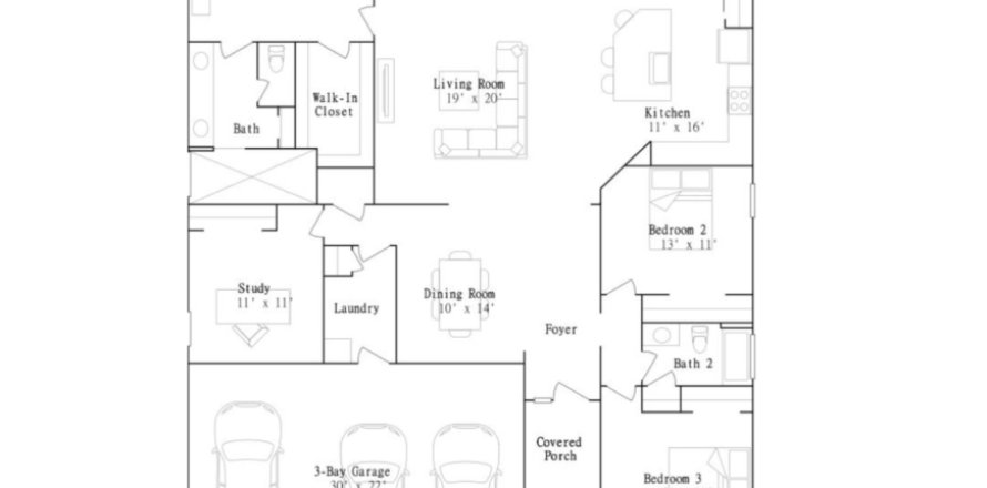 Villa ou maison à Saddle Oaks - Saddle Oaks 60s à Jacksonville, Floride 3 chambres, 211 m2 № 426514