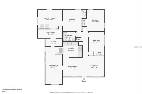 Casa en alquiler en Tampa, Florida, 3 dormitorios, 125.05 m2 № 1869618 - foto 23