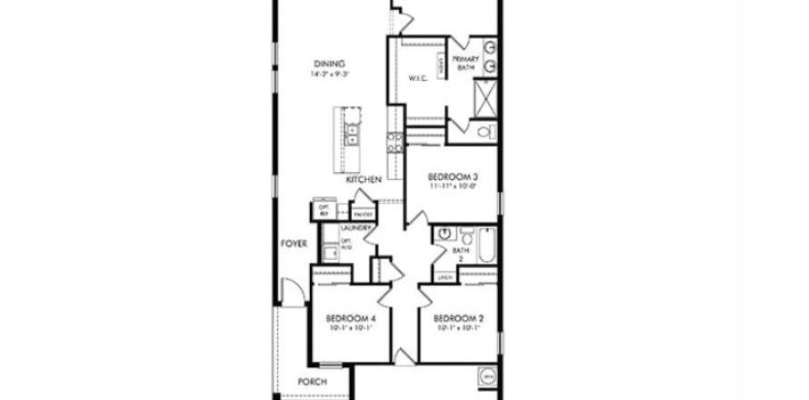 House in Bartow, Florida 4 bedrooms, 156.73 sq.m. № 1757103