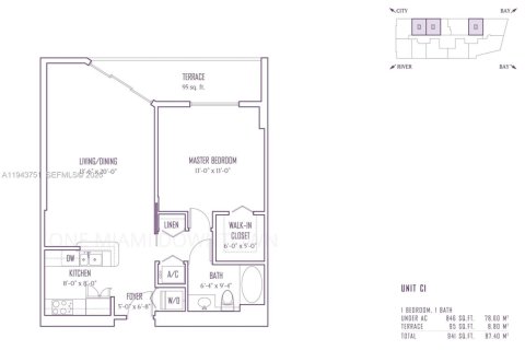 Condominio en venta en Miami, Florida, 1 dormitorio, 78.6 m2 № 2000802 - foto 13