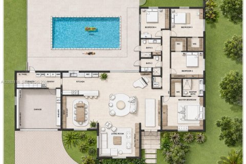 Villa ou maison à vendre à Coral Gables, Floride: 4 chambres, 264.59 m2 № 2363779 - photo 12