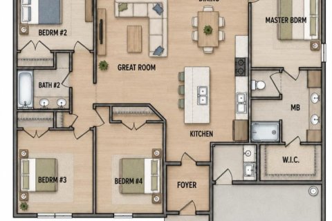 Villa ou maison à vendre à Sebring, Floride: 4 chambres, 164.72 m2 № 2185285 - photo 5