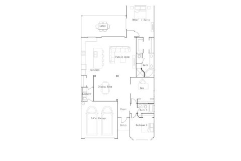 Планировка виллы или дома «House» 2 спальни в ЖК Wellen Park Golf & Country Club - Executive Homes