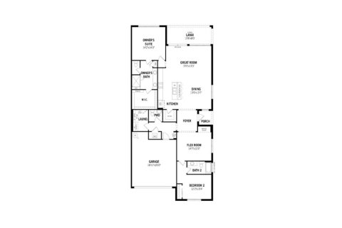 House floor plan «174SQM», 2 bedrooms in TRADITION - TELARO
