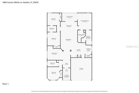 Villa ou maison à louer à Ruskin, Floride: 4 chambres, 167.97 m2 № 2100580 - photo 2
