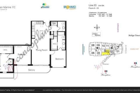 Condominio en alquiler en Hallandale Beach, Florida, 2 dormitorios, 123.56 m2 № 1846277 - foto 28
