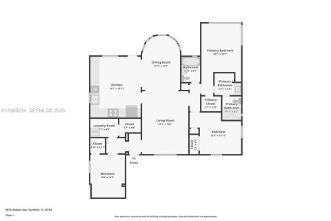 Купить виллу или дом в Серфсайд, Флорида 3 спальни, 116.78м2, № 2049634 - фото 25
