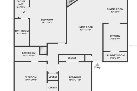 Condo in Orlando, Florida, 3 bedrooms  № 1796212 - photo 27