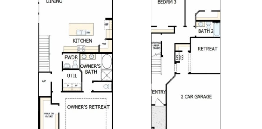 Townhouse in Kettering at eTown - Paired Villas in Jacksonville, Florida 3 bedrooms, 213 sq.m. № 435779