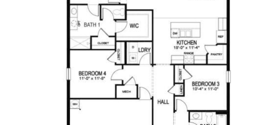House in Fort Pierce, Florida 4 bedrooms, 169.83 sq.m. № 1154242
