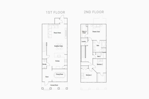 Townhouse floor plan «205SQM RALEIGH», 3 bedrooms in PINE GLEN