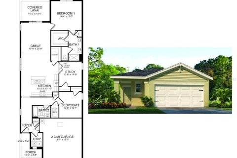 House in Davenport, Florida 3 bedrooms, 150.97 sq.m. № 1574105 - photo 1