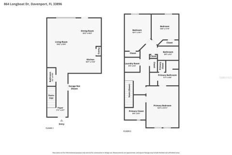 Touwnhouse à vendre à Davenport, Floride: 3 chambres, 150.69 m2 № 2210698 - photo 4