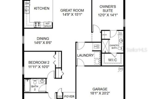 House in Poinciana, Florida 3 bedrooms, 141.68 sq.m. № 1879935 - photo 2
