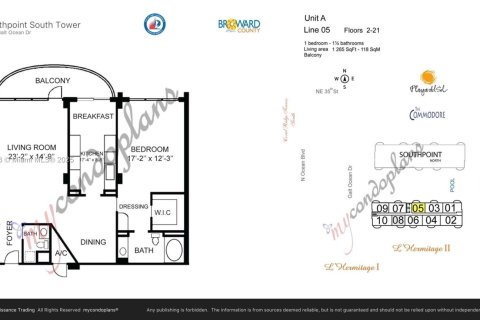 Condominio en venta en Fort Lauderdale, Florida, 1 dormitorio, 117.52 m2 № 1692958 - foto 30