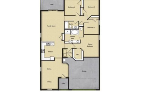 House floor plan «House», 4 bedrooms in Deltona DeLand