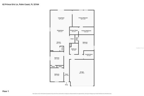 Villa ou maison à louer à Palm Coast, Floride: 4 chambres, 140.93 m2 № 2403039 - photo 16