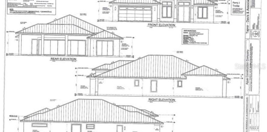 Villa ou maison à Palm Coast, Floride 4 chambres, 226.12 m2 № 2330560