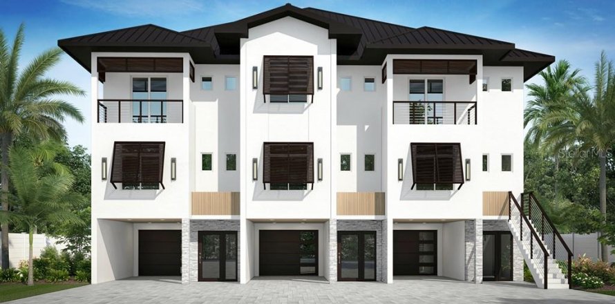 Townhouse in Treasure Island, Florida 4 bedrooms, 275.83 sq.m. № 1086969