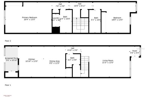 Townhouse in Tampa, Florida 2 bedrooms, 156.08 sq.m. № 1721387 - photo 30