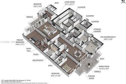 Condominio en venta en Key Biscayne, Florida, 3 dormitorios, 232.26 m2 № 1998675 - foto 30