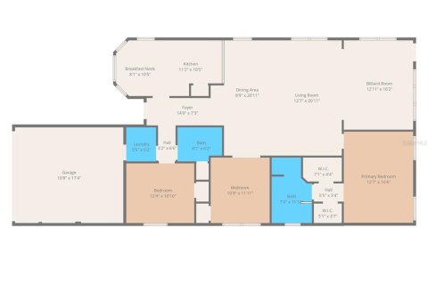 Купить виллу или дом в Гудзон, Флорида 3 комнаты, 174.47м2, № 2111988 - фото 4