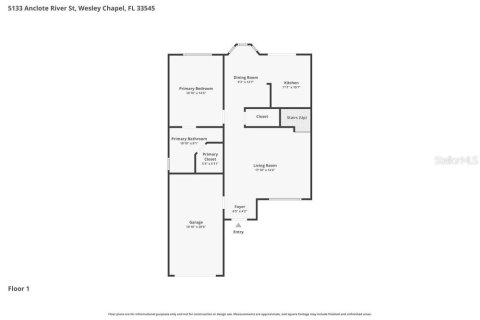 Villa ou maison à louer à Wesley Chapel, Floride: 4 chambres, 133.41 m2 № 2094598 - photo 2