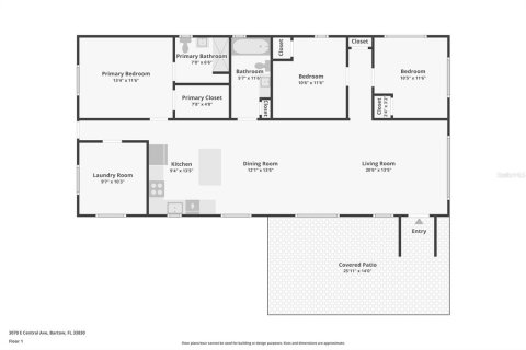 Villa ou maison à vendre à Bartow, Floride: 3 chambres, 125.6 m2 № 2129157 - photo 25