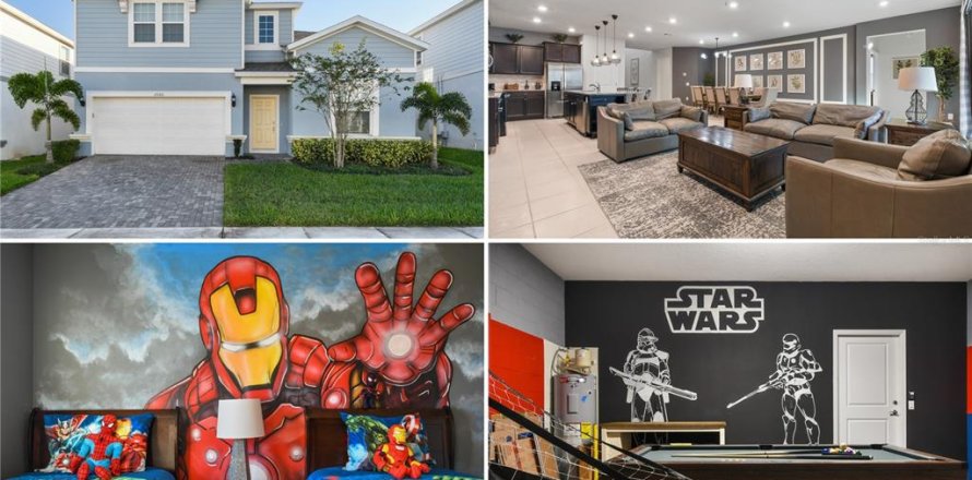 House in Davenport, Florida 8 bedrooms, 373.93 sq.m. № 1903753