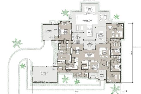 Купить виллу или дом в Ньюбери, Флорида 4 комнаты, 425.49м2, № 2118309 - фото 2
