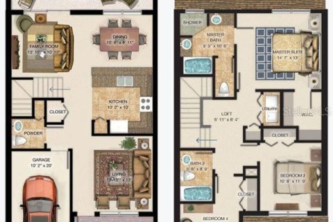 Adosado en alquiler en Orlando, Florida, 3 dormitorios, 156.73 m2 № 1802192 - foto 2