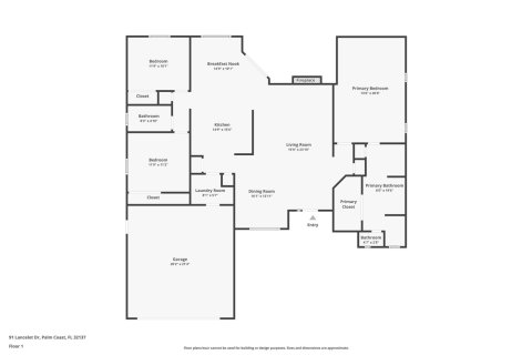 House in Palm Coast, Florida 3 bedrooms, 169.92 sq.m. № 1883774 - photo 5