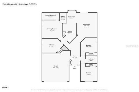 Villa ou maison à louer à Riverview, Floride: 3 chambres, 140.84 m2 № 2436664 - photo 2