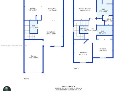 Adosado en alquiler en Homestead, Florida, 3 dormitorios, 123.65 m2 № 1985905 - foto 22