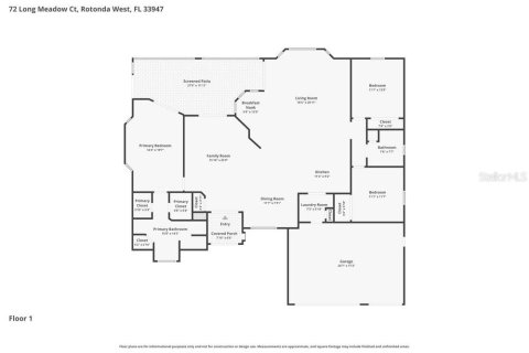 Villa ou maison à louer à Rotonda, Floride: 3 chambres, 180.69 m2 № 2116482 - photo 2