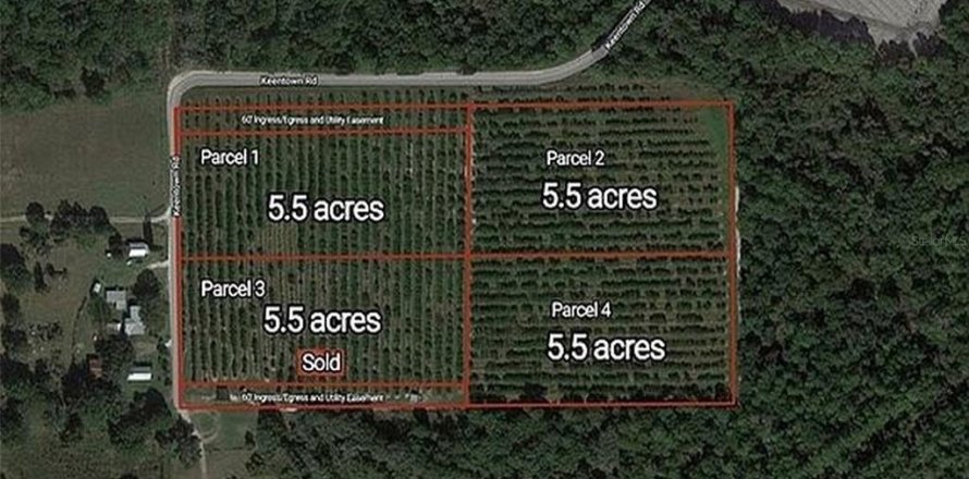 Terreno en Parrish, Florida № 2308316