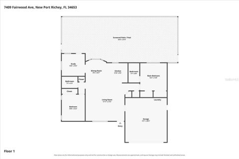 House in New Port Richey, Florida 2 bedrooms, 122.63 sq.m. № 2396261 - photo 6
