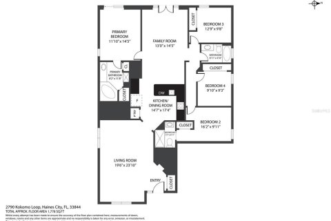 House in Haines City, Florida 4 bedrooms, 180.23 sq.m. № 1852585 - photo 3