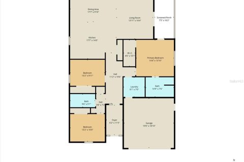 House in Inverness, Florida 3 bedrooms, 162.95 sq.m. № 2196800 - photo 5