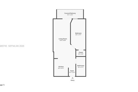 Купить кондоминиум в Майами-Бич, Флорида 1 спальня, 55.74м2, № 2064618 - фото 4